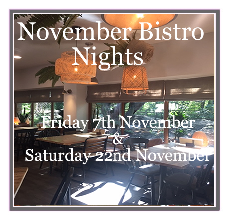 Riley's November Bistro Menu image
